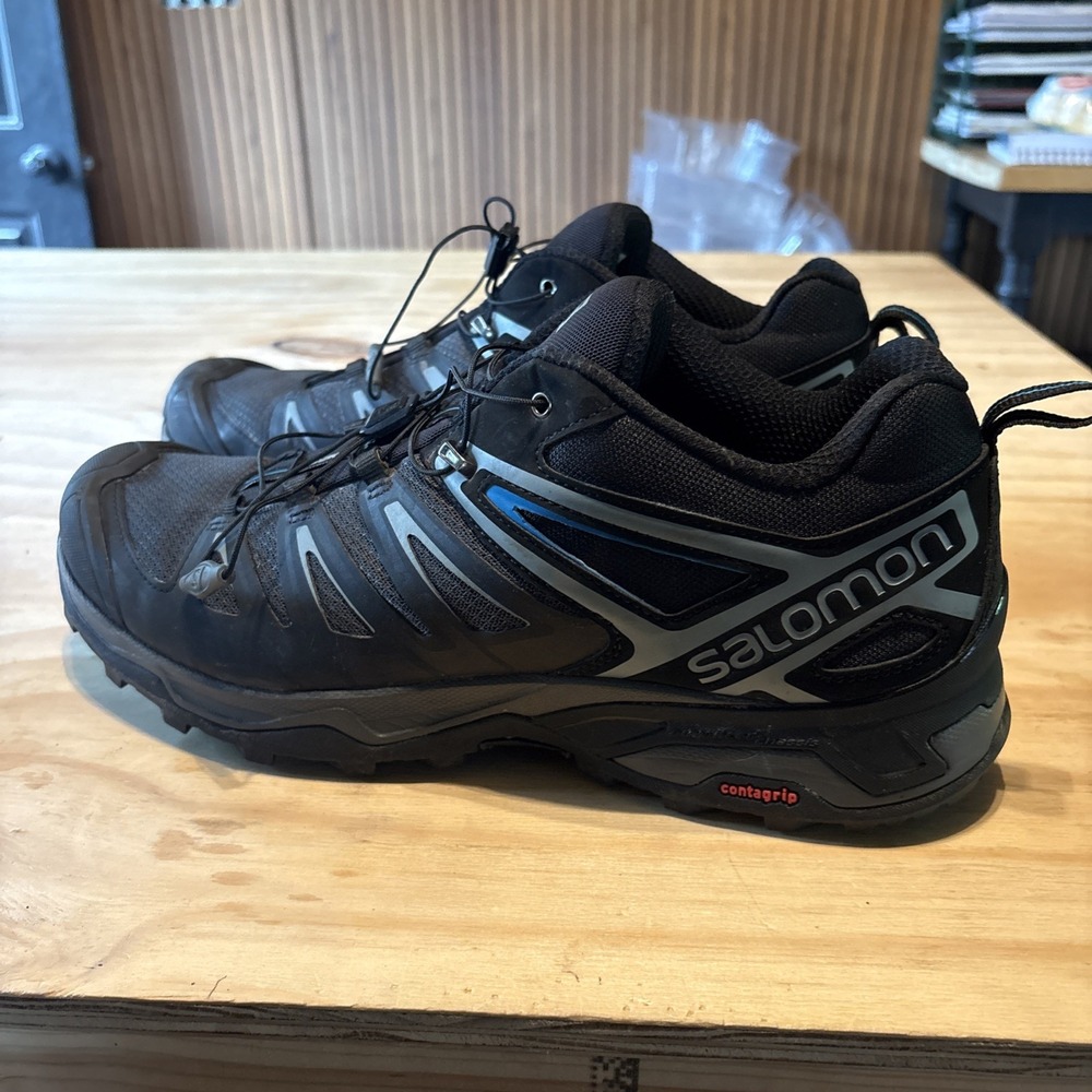 Salomon X Ultra Men's Hiking Shoes Contragrip Sz 11 Black (159817) Very Good Con